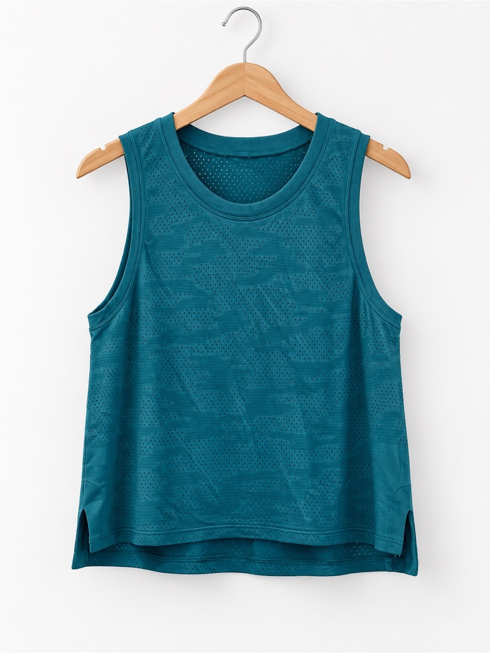 lululemon athletica Teal Perforated Athletic Tank